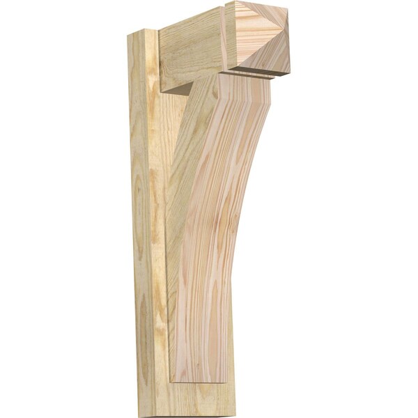 Ekena Millwork Thorton Arts & Crafts Rough Sawn Outlooker, Douglas Fir, 6"W x 12"D x 24"H OUT06X12X24THR03RDF - main